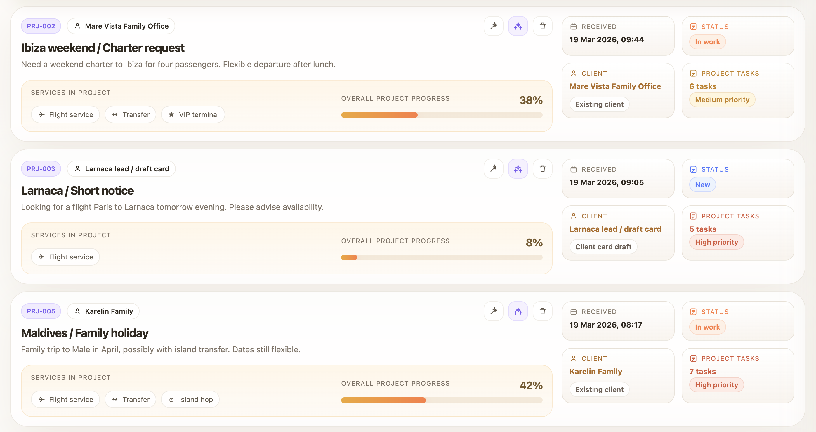 JetCon dashboard preview